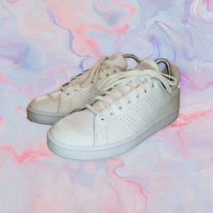 ADIDAS Cloudform Comfort Women’s 9.5 bright white lace up sneakers f36226